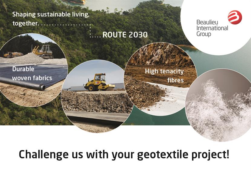 Take the lead with proven sustainability-enhancing benefits of future-focused geotextile fibres & woven fabrics at 12 ICG Rome